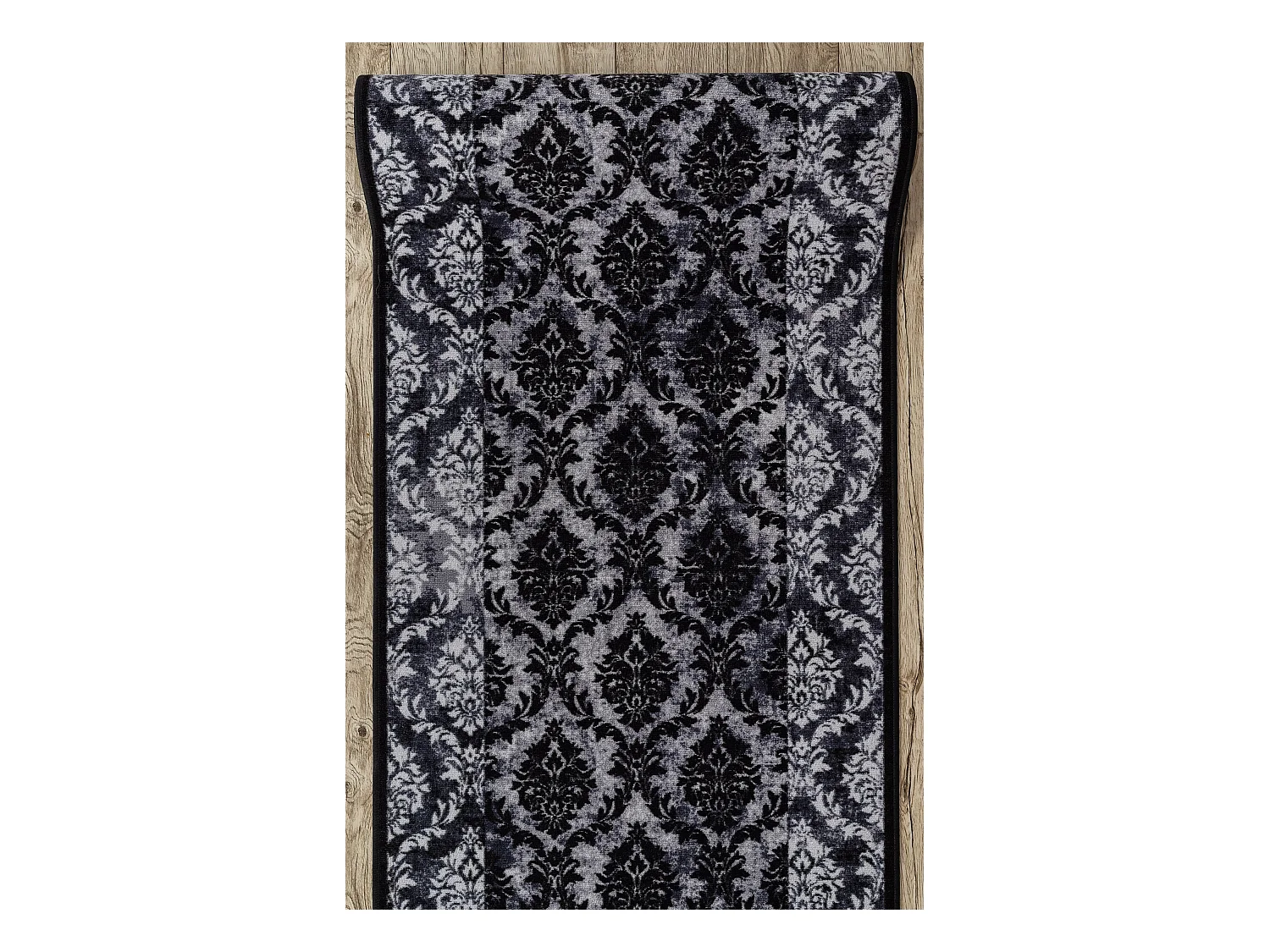 TAPIS DE COULOIR antidérapant ROMANCE gris 67x940 cm