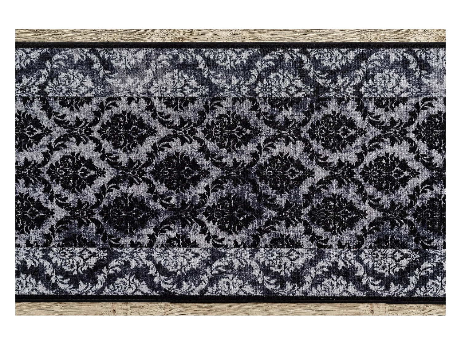 TAPIS DE COULOIR antidérapant ROMANCE gris 67x940 cm