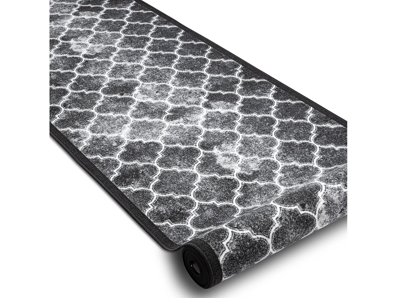 TAPIS DE COULOIR antidérapant CLOVER gris 80x1250 cm