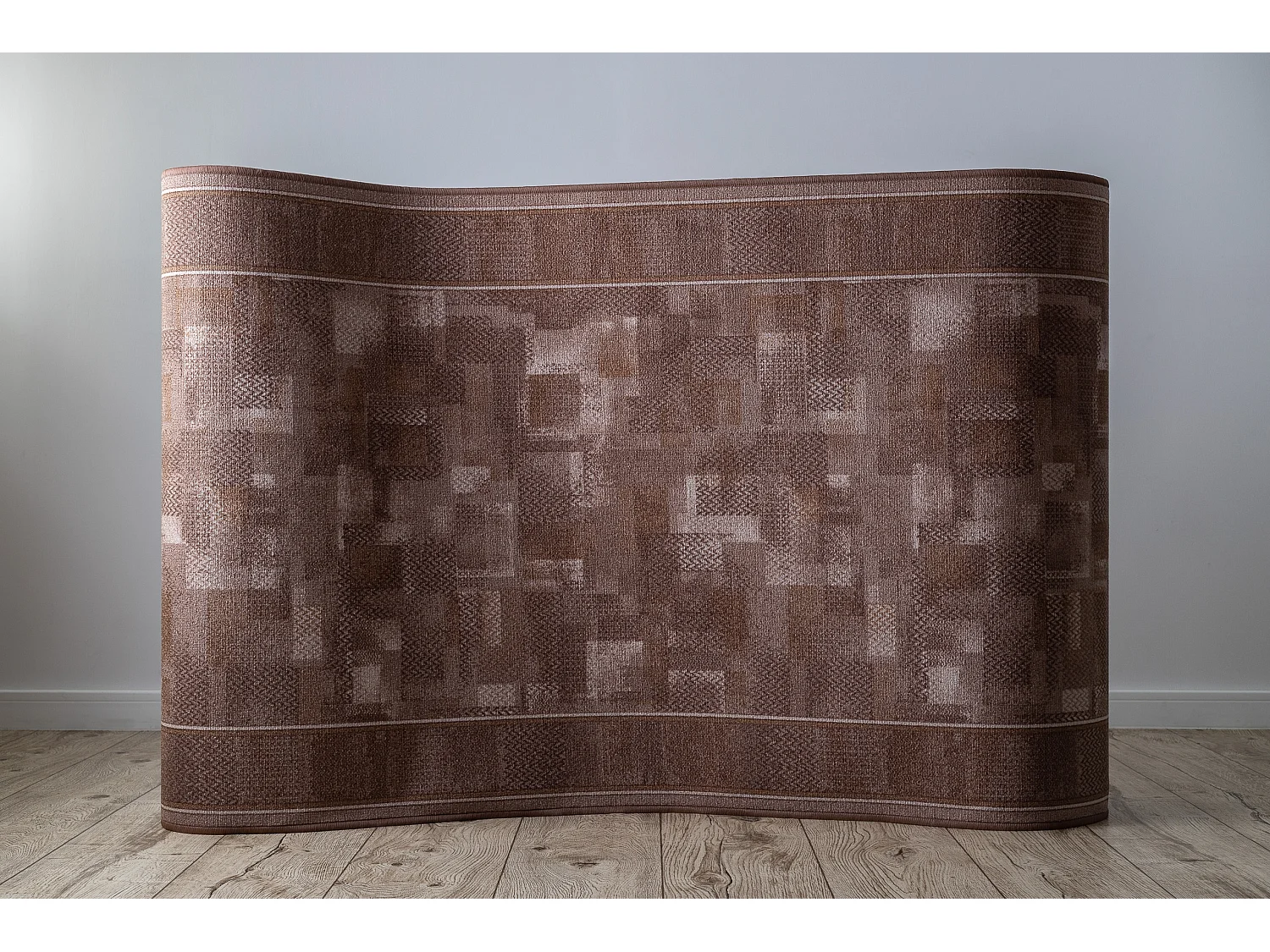 TAPIS DE COULOIR ANTIDÉRAPANT TRIBE marron 100x510 cm