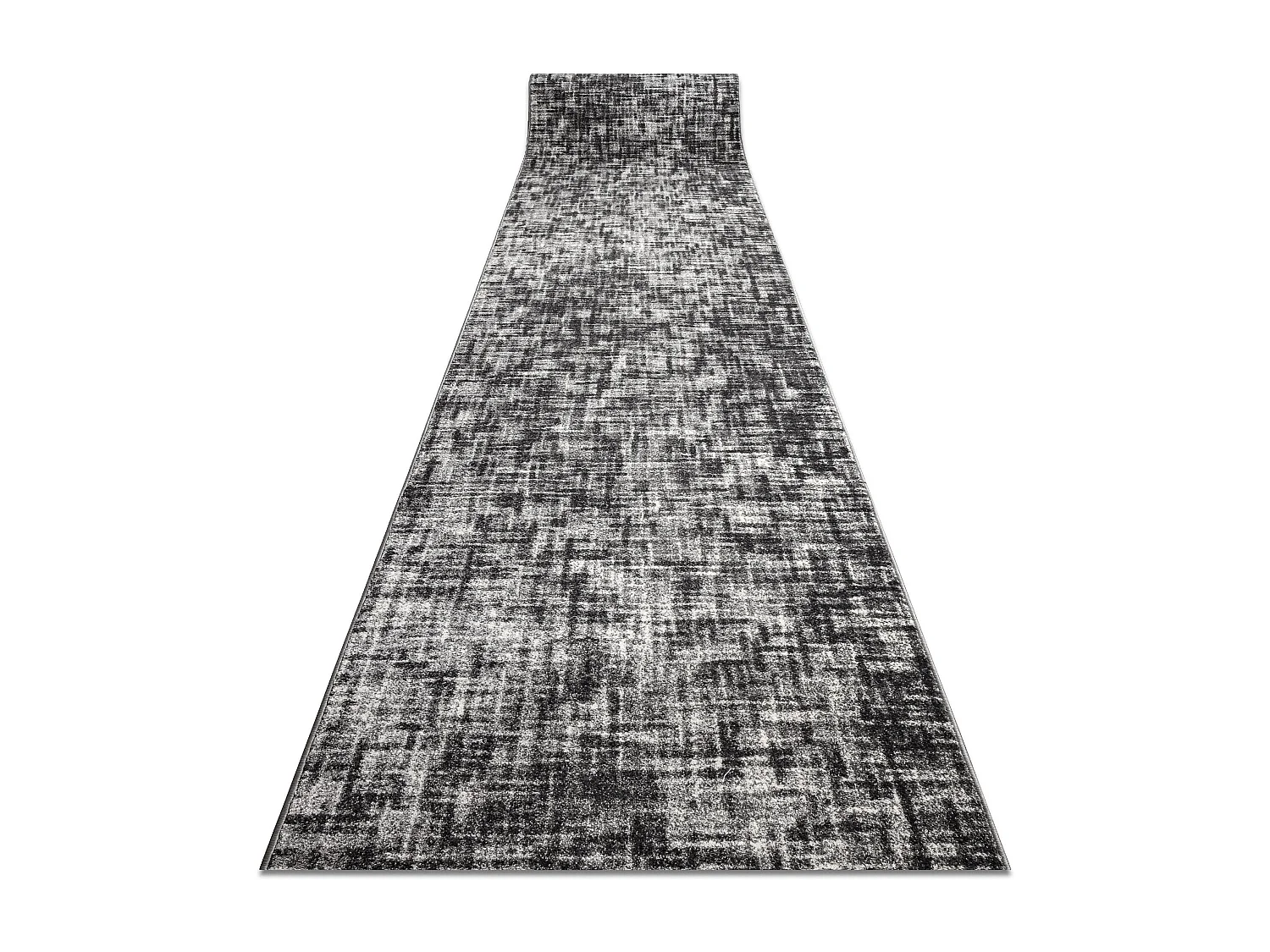 Tapis de couloir SILVER Fasti treillis gris 80x1350 cm