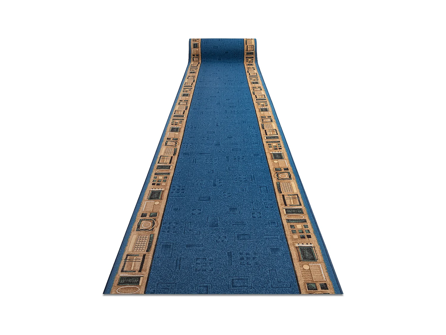TAPIS DE COULOIR ANTIDÉRAPANT JENA bleu 80x1400 cm