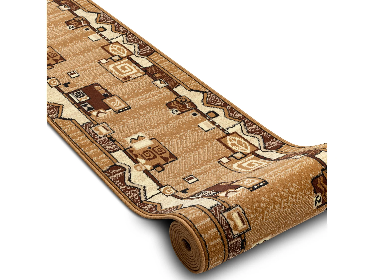 TAPIS DE COULOIR BCF MORAD SZLACZEK vieil or 60x730 cm