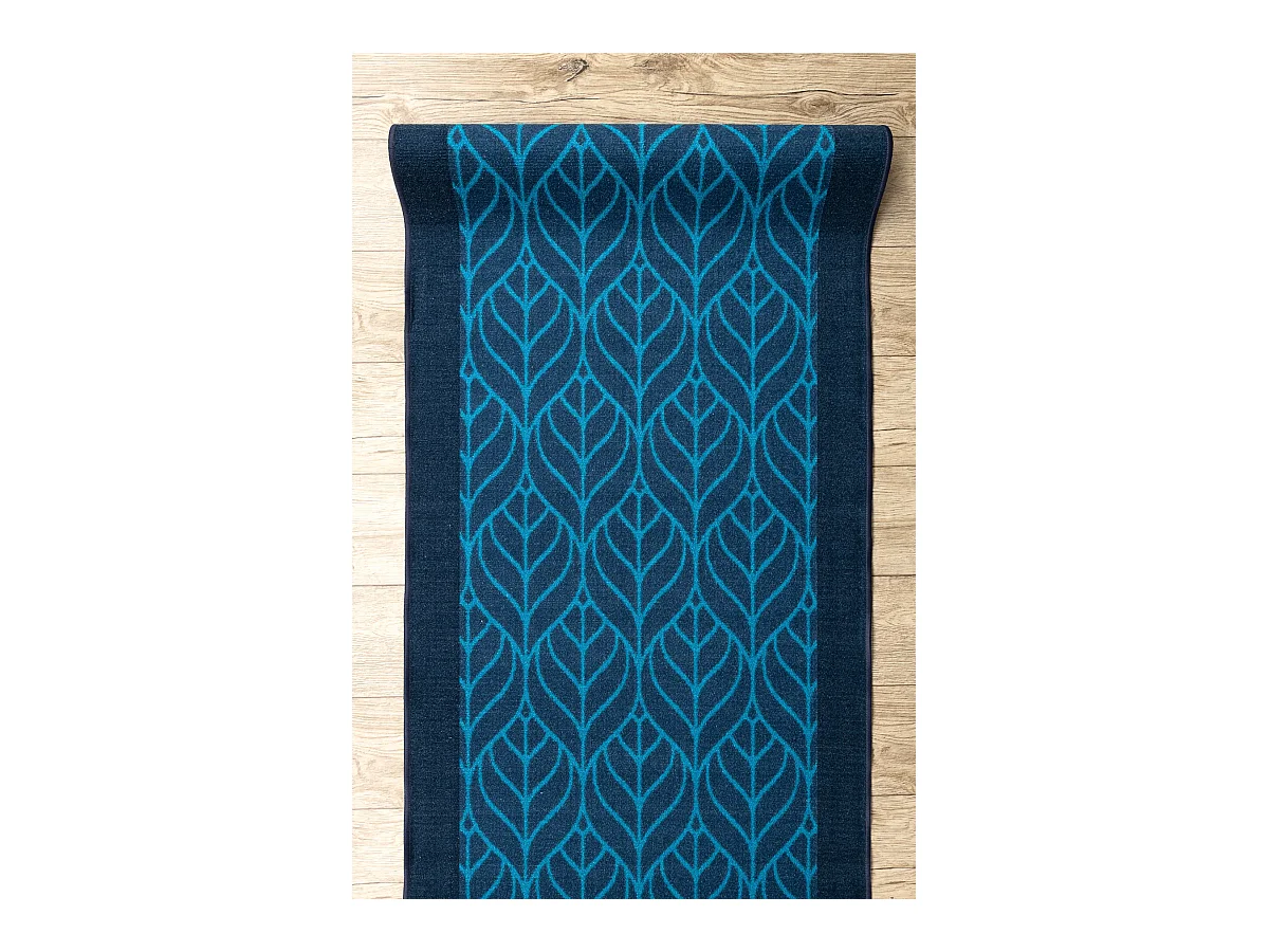 PASSATOIA GOMMATA PIÓRA piume blu scuro 57x420 cm