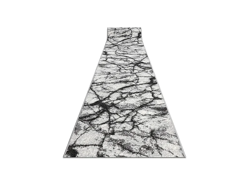 Läufer BCF MORAD Marmur Marmor grau 100x470 cm