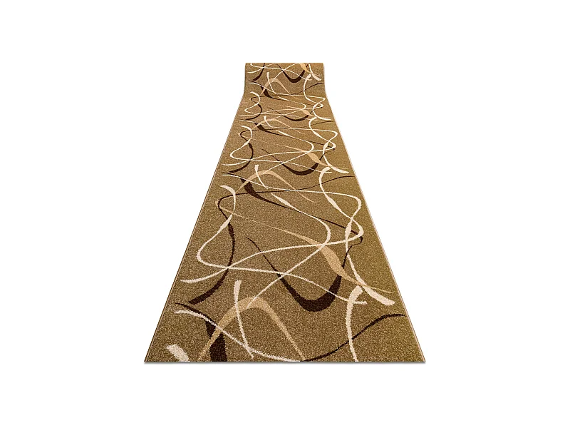 Vloerbekleding KARMEL FRYZ - CHOCO noot 70x370 cm