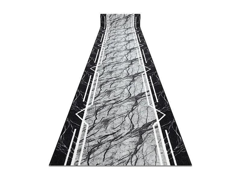 TAPIS DE COULOIR antidérapant MARMUR Marbre, calcul gris 57x290 cm