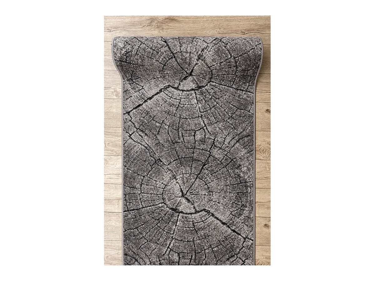 Läufer SILVER Tronko Baum Holz grau 70x320 cm