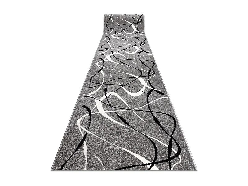 Tapis de couloir SILVER CHOCO gris 80x1200 cm