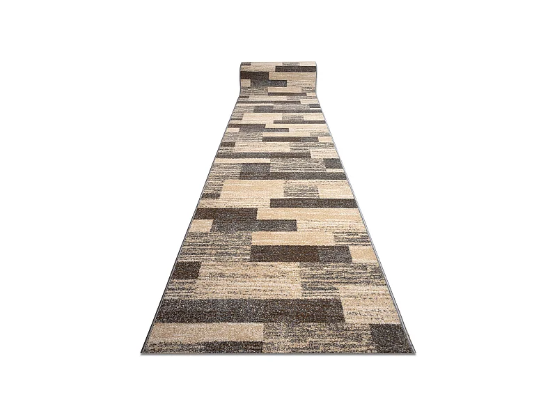 Läufer KARMEL Deski Bretter grau Karamell 100x480 cm