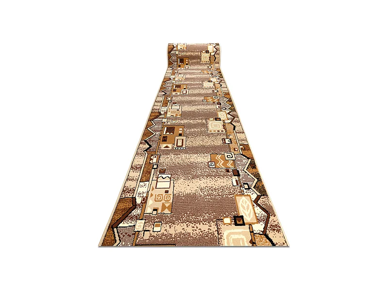 TAPIS DE COULOIR BCF SZLACZEK beige 70x1200 cm