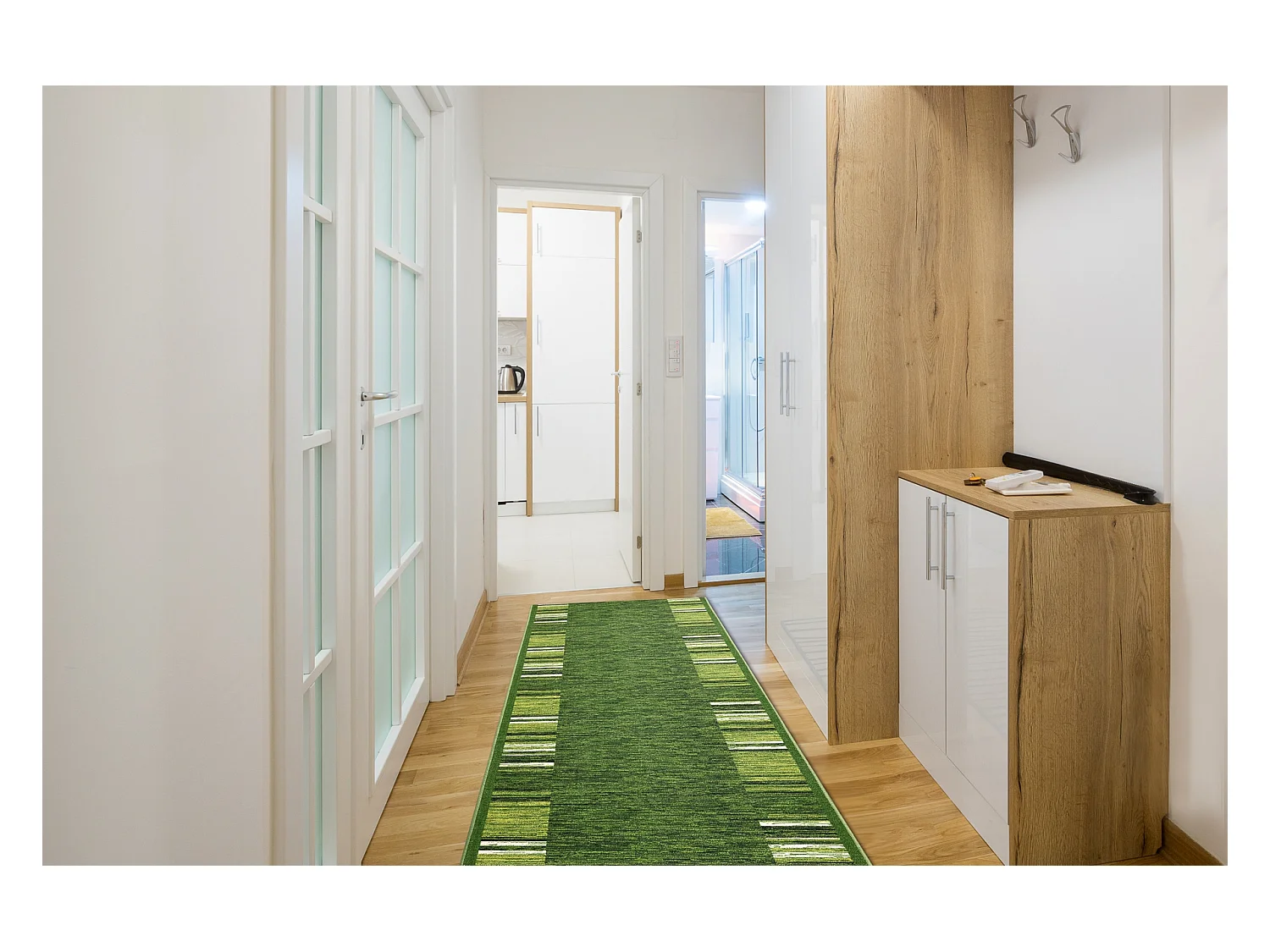 TAPIS DE COULOIR antidérapant ADAGIO vert 67x360 cm