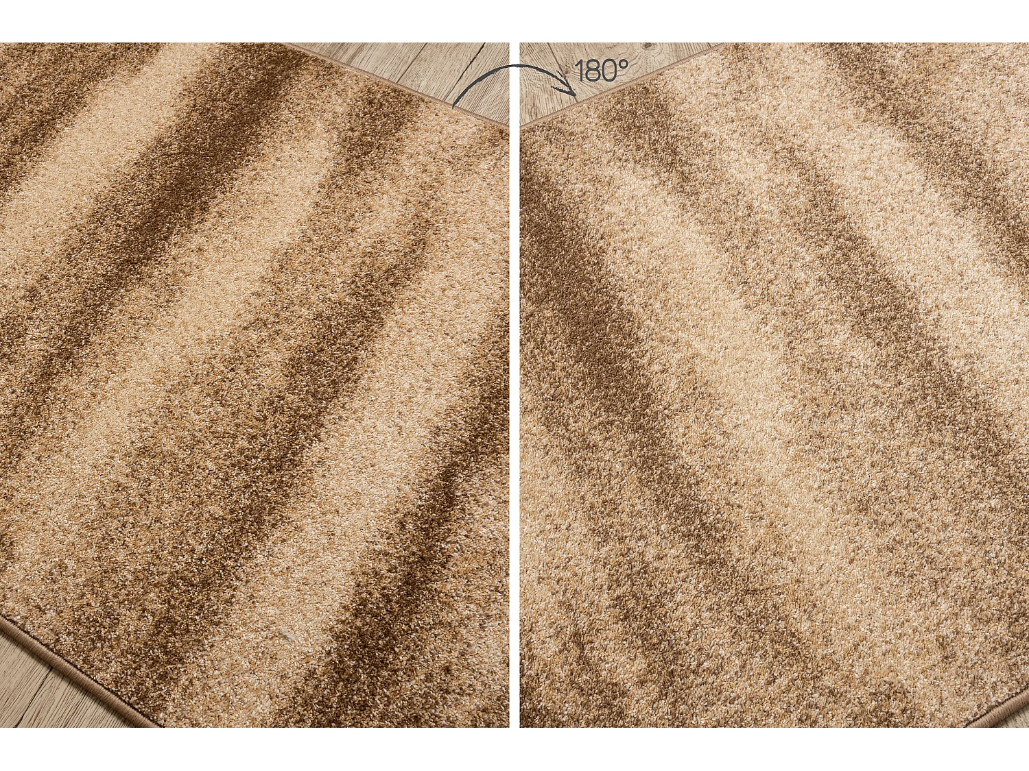 Vloerbekleding KARMEL Sahara, woestijn, zand noot 100cm  100x240 cm