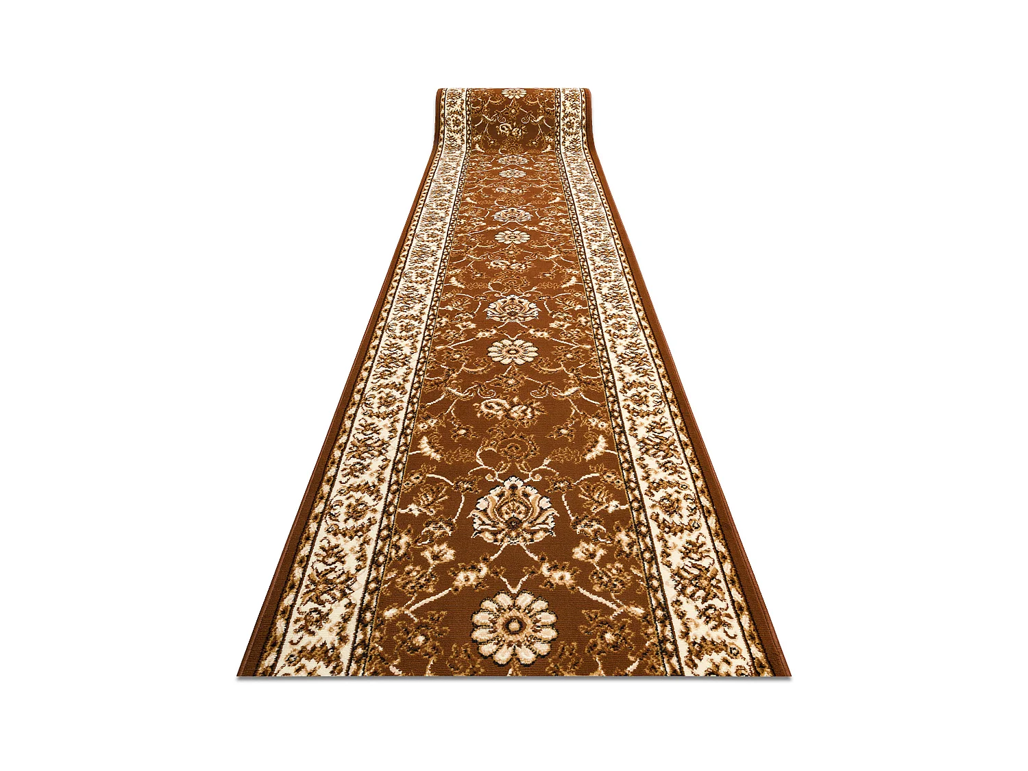 TAPIS DE COULOIR BCF MORAD Klasyk classique marron 150x160 cm