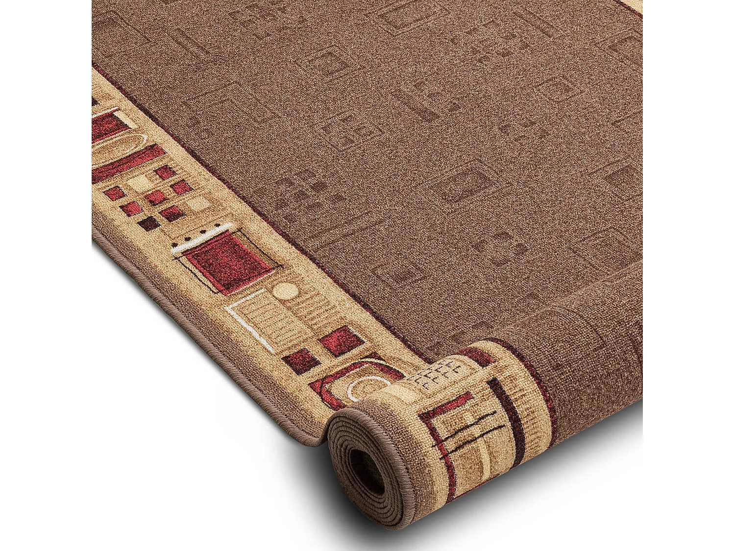 TAPIS DE COULOIR ANTIDÉRAPANT JENA marron 100x610 cm