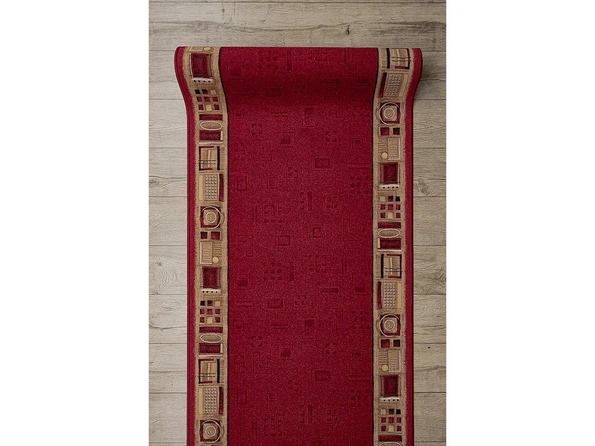 Gegummeerde bestrating JENA kastanjebruin 100x420 cm