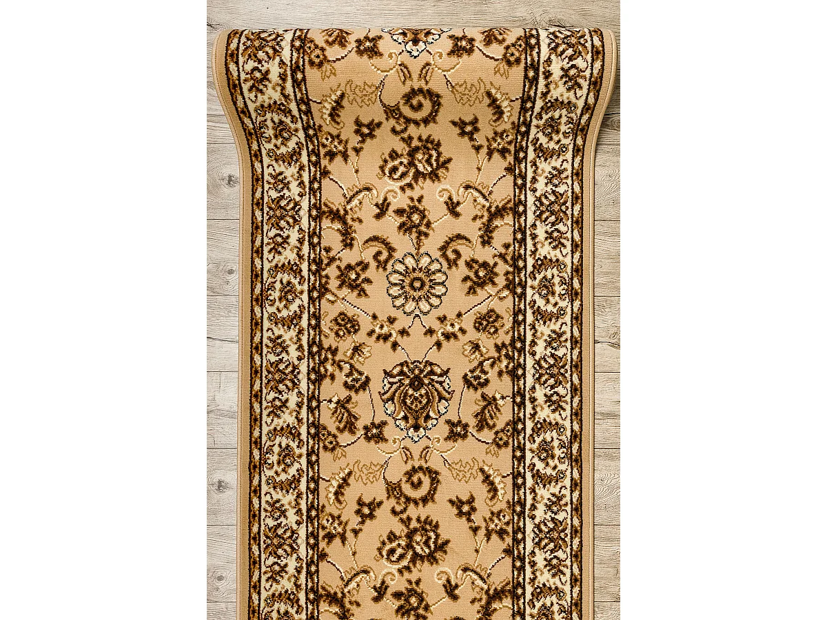 TAPIS DE COULOIR BCF MORAD Klasyk classique beige 60x740 cm