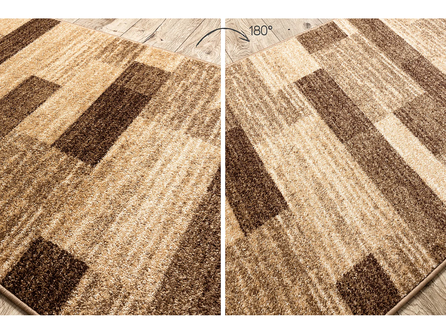 Alfombra de pasillo KARMEL Deski tableros - tuerca 70x1350 cm