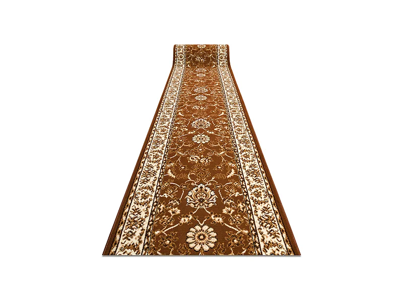 TAPIS DE COULOIR BCF MORAD Klasyk classique marron 70x770 cm