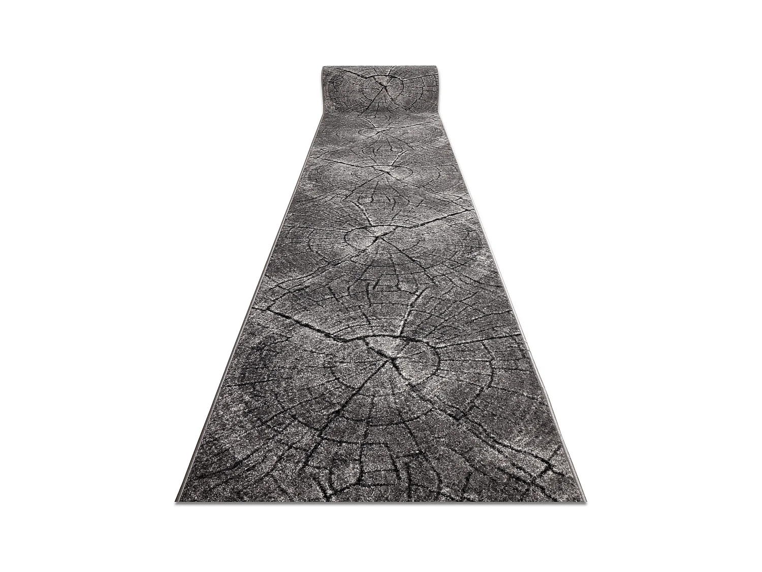 Läufer SILVER Tronko Baum Holz grau 100x770 cm