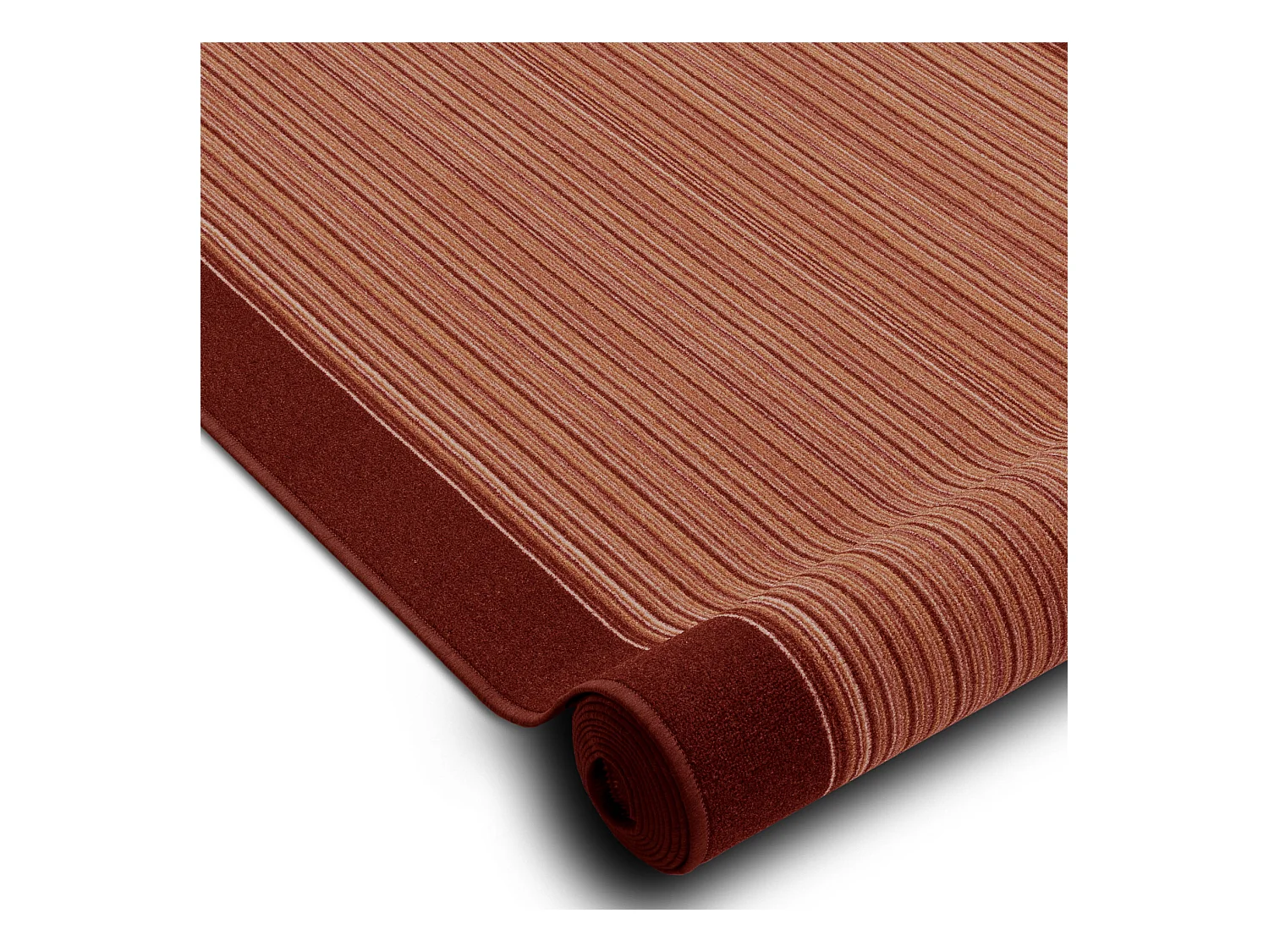 Alfombra de pasillo con refuerzo de goma CARNABY anaranjado 80x690 cm