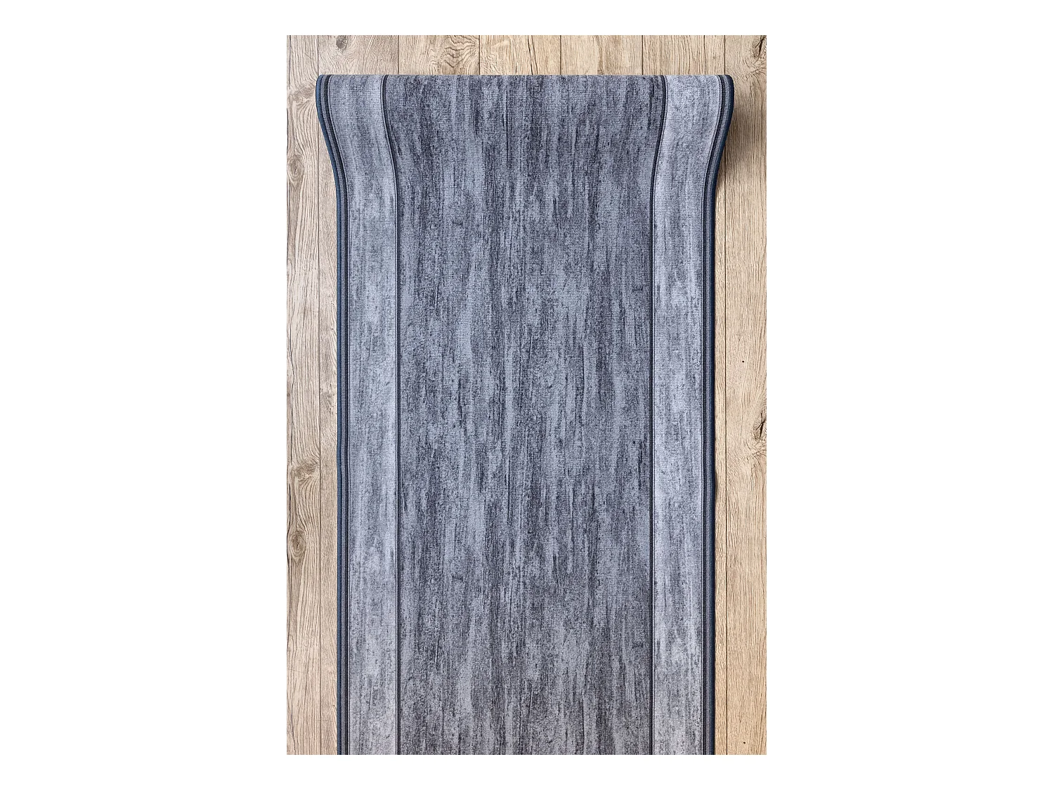 Alfombra de pasillo con refuerzo de goma RAMA gris 67x150 cm