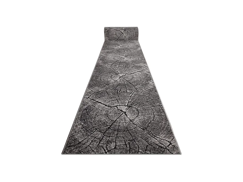 Läufer SILVER Tronko Baum Holz grau 100x570 cm