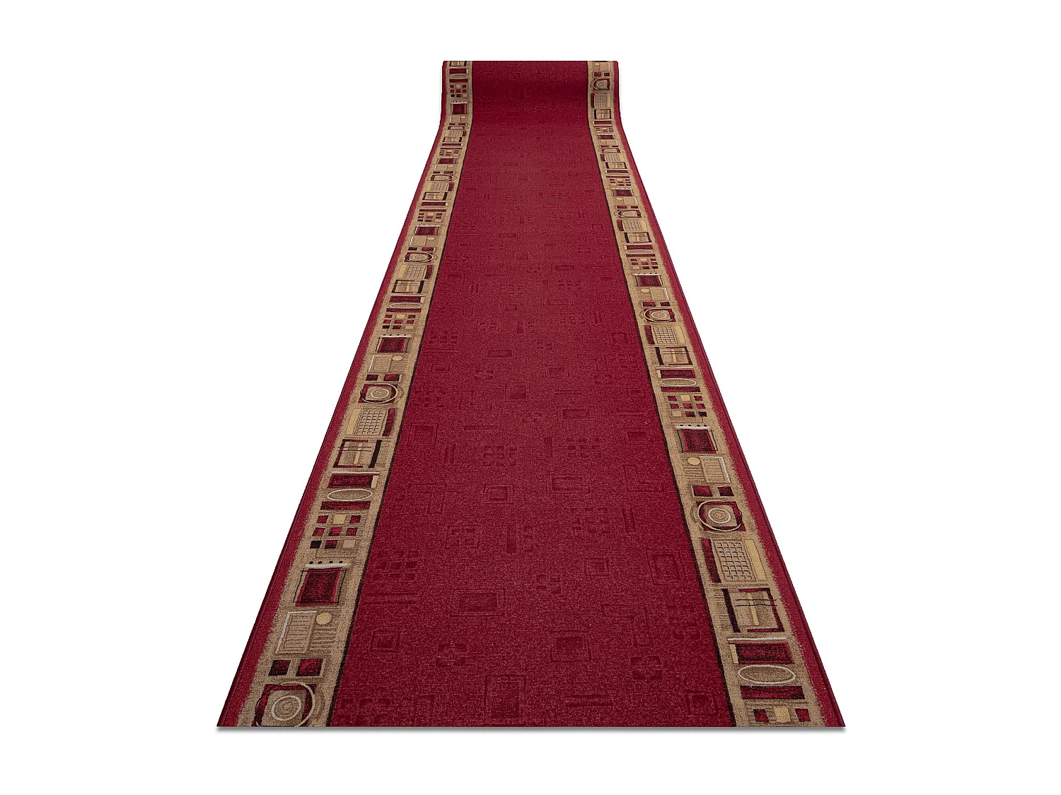 PASSATOIA GOMMATA JENA bordo 67x750 cm