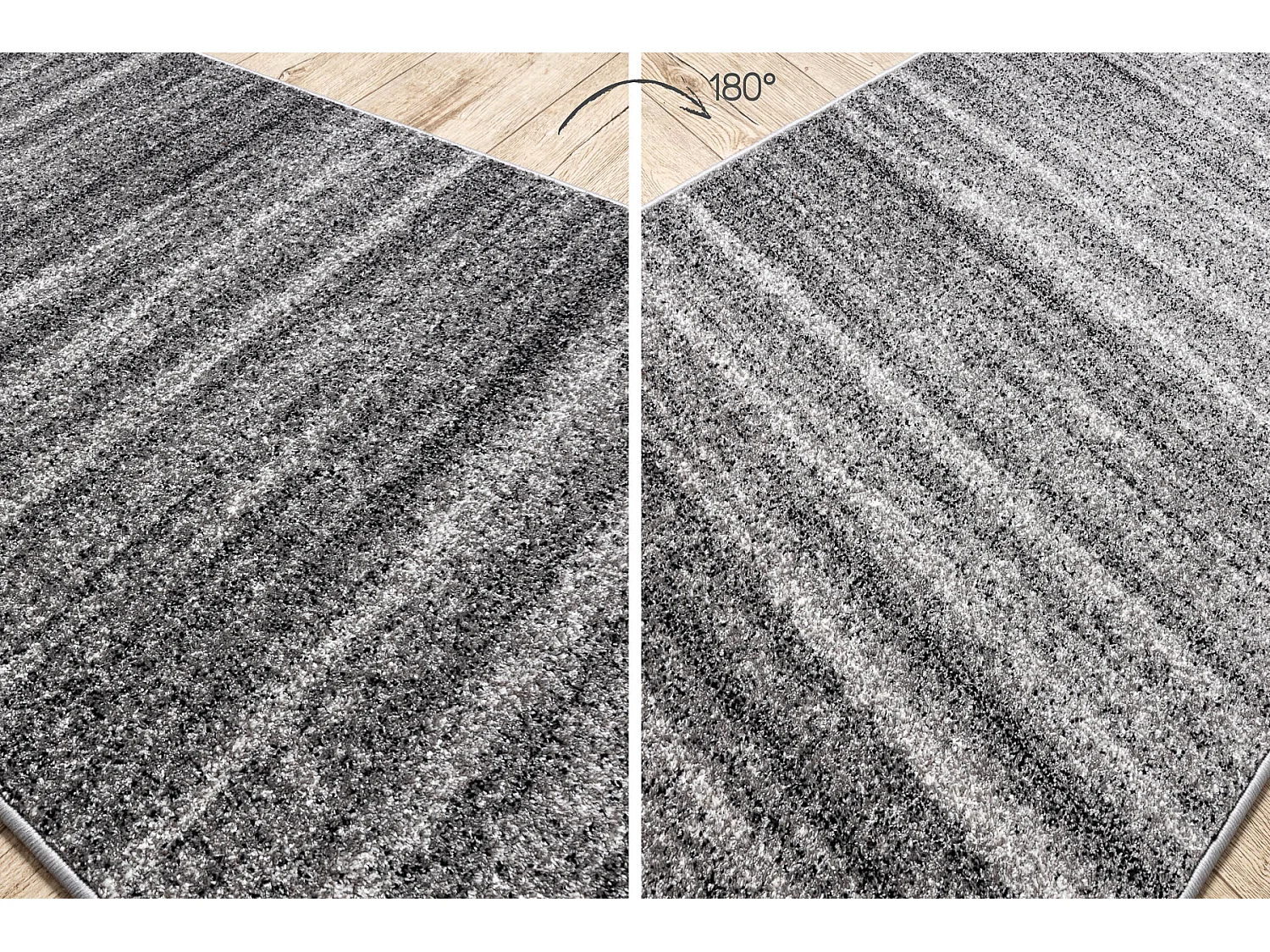 Tapis de couloir SILVER Sahara désert, sable gris 100x430 cm