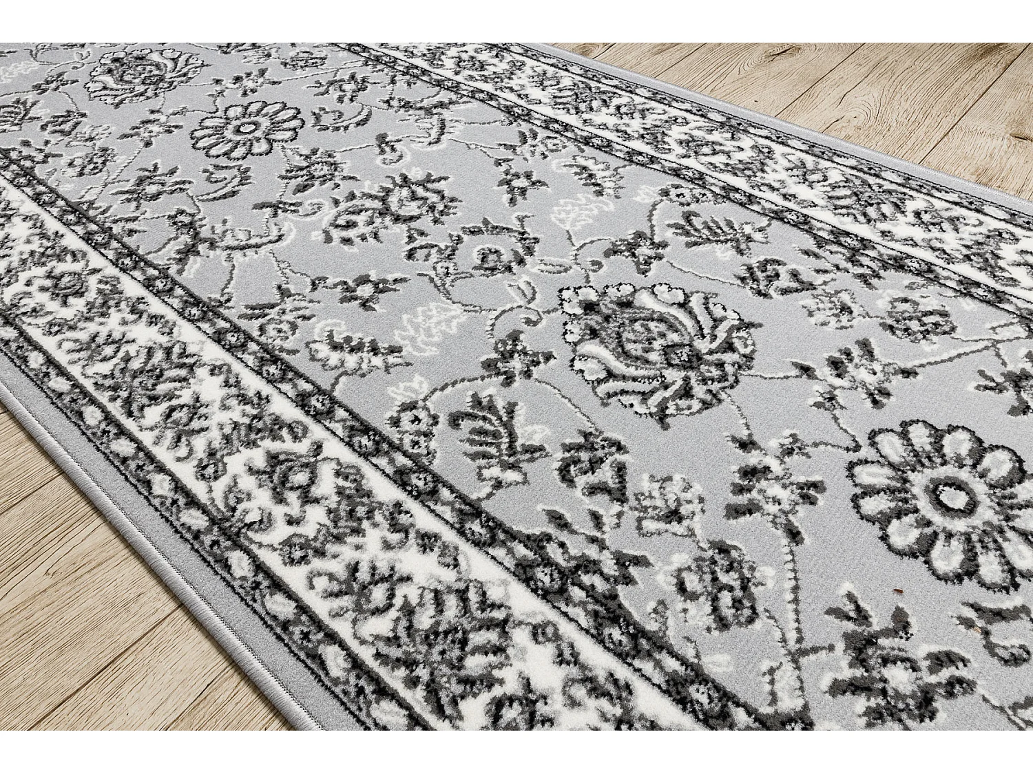 CHODNIK BCF MORAD Klasyk klasyczny szary 90 cm 90x580 cm