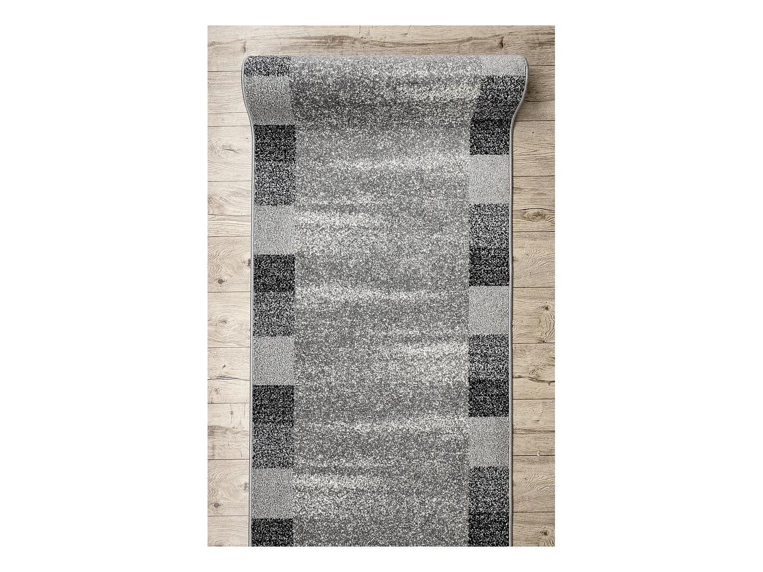 Tapis de couloir SILVER Etna cadre, sable gris 100x490 cm