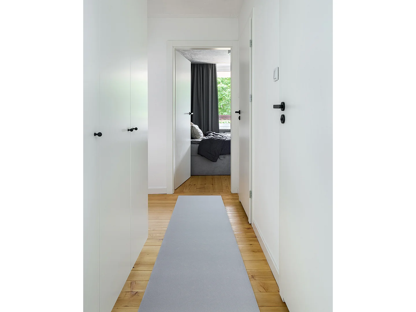 PASSATOIA SPESSA GOMMATA RUMBA colore unico grigio 200x160 cm