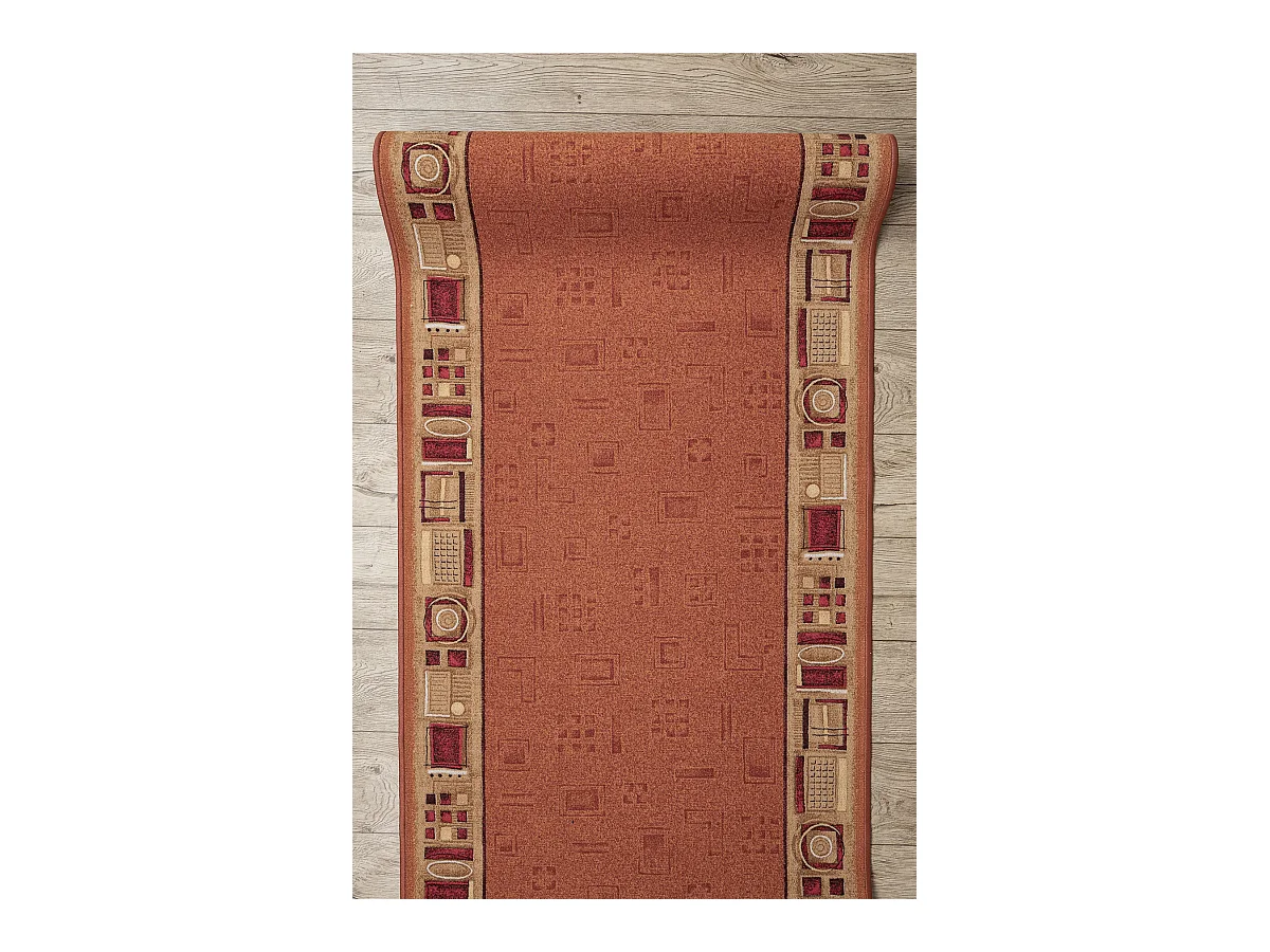 TAPIS DE COULOIR ANTIDÉRAPANT JENA roux 67x110 cm