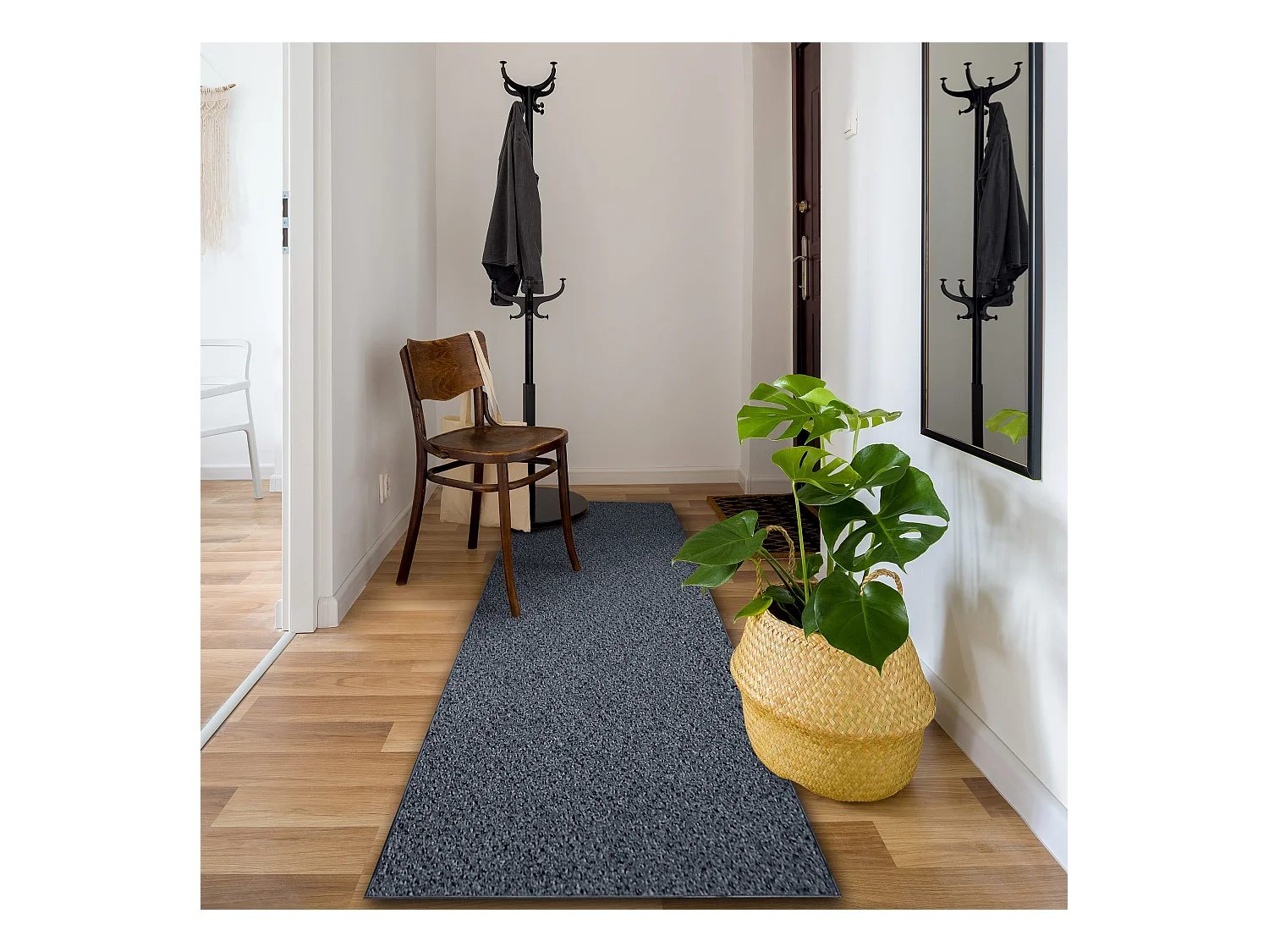 TAPIS DE COULOIR TRAFFIC gris graphite 990 AB 90x330 cm