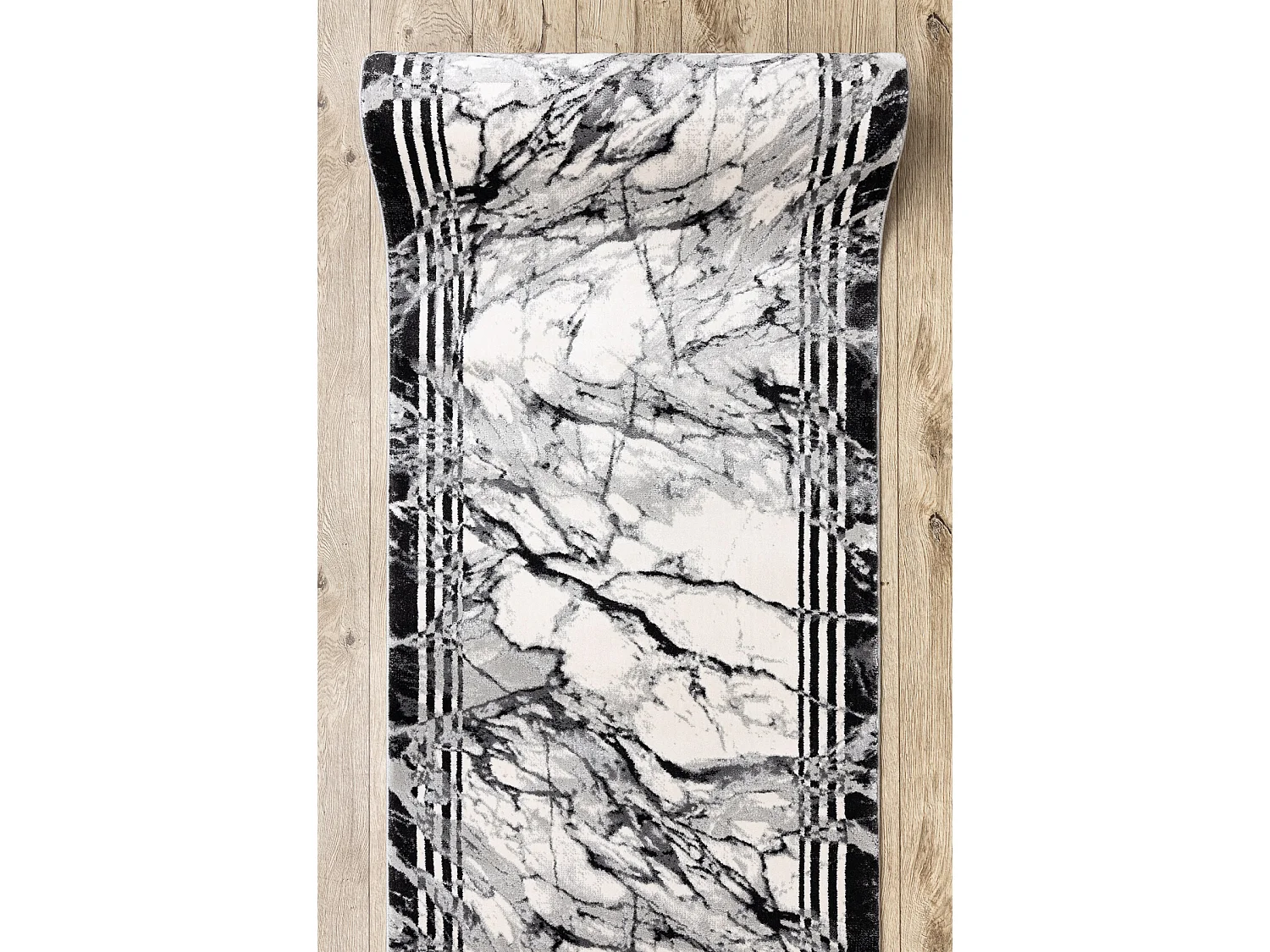 Modern Läufer TULS 51210 Marmor anthrazit 120x1150 cm