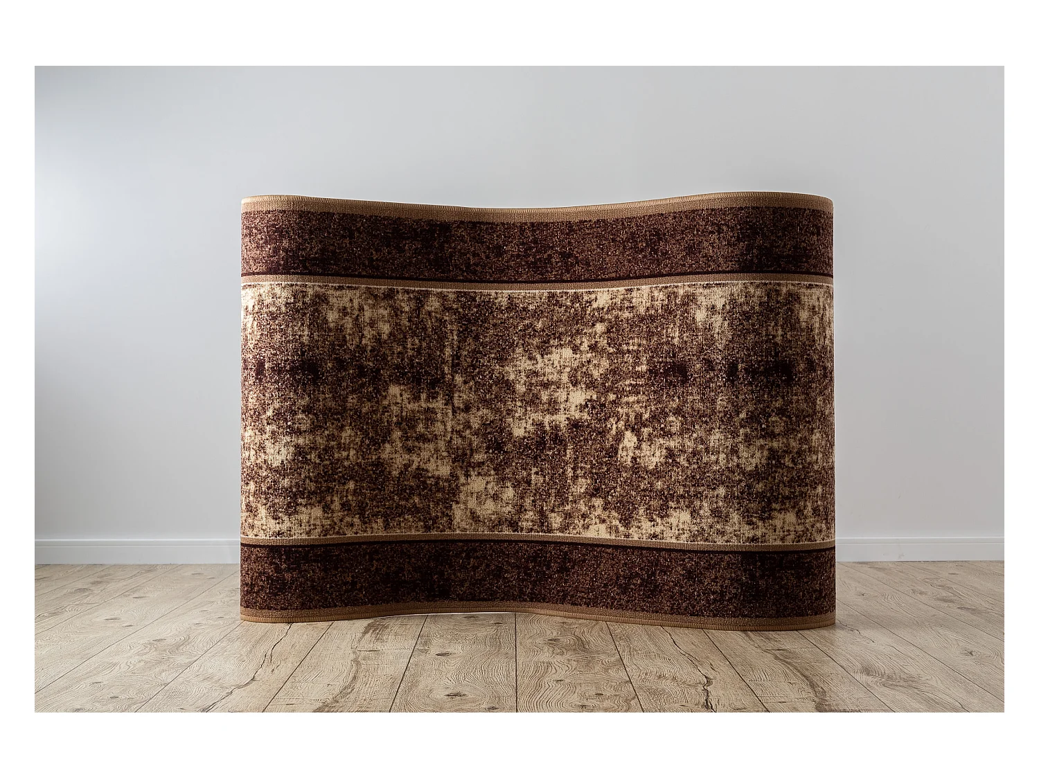 Vloerbekleding met rubber bekleed STARK beige  67x330 cm