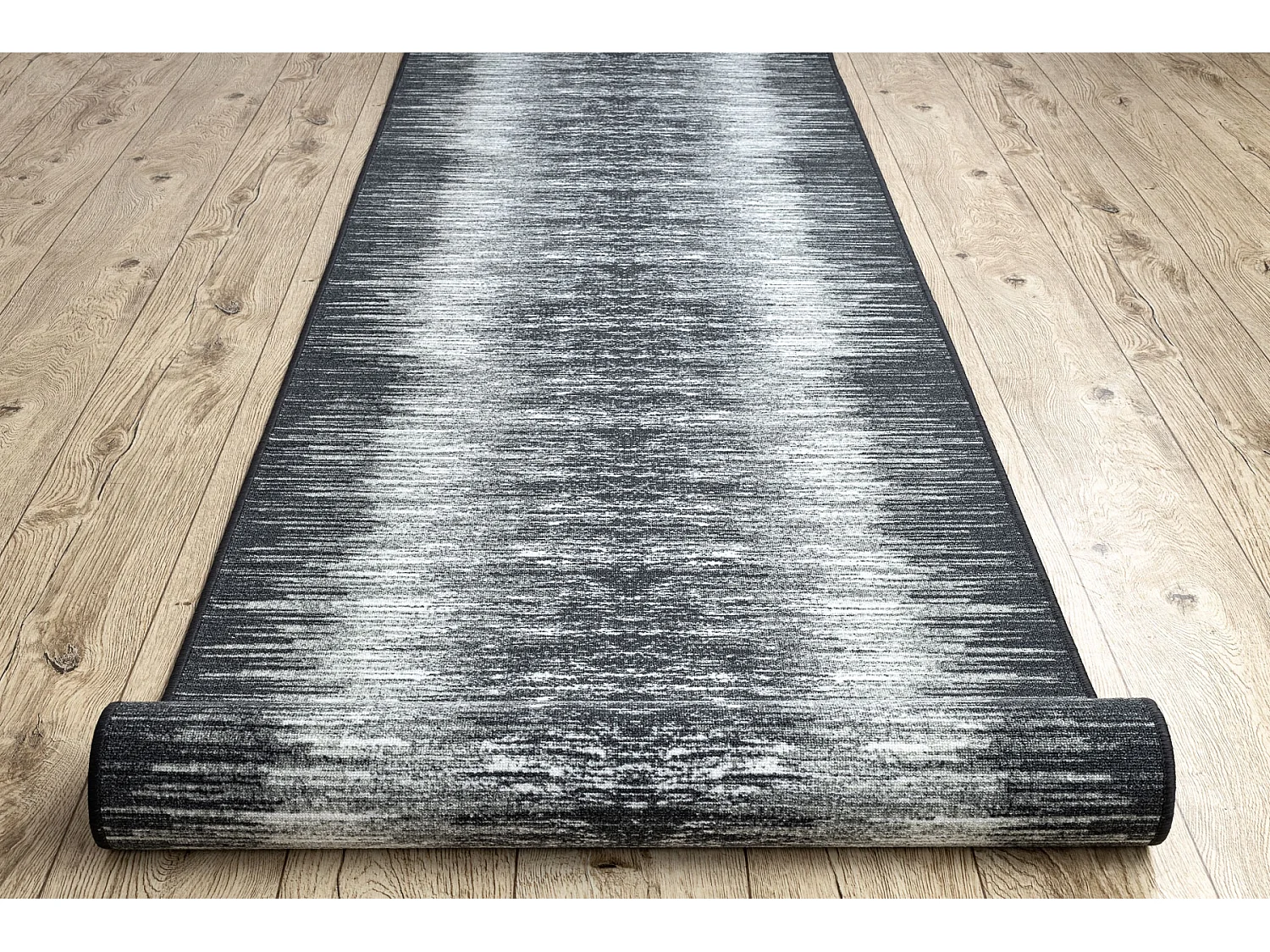 TAPIS DE COULOIR antidérapant TOLTEC gris 67x530 cm