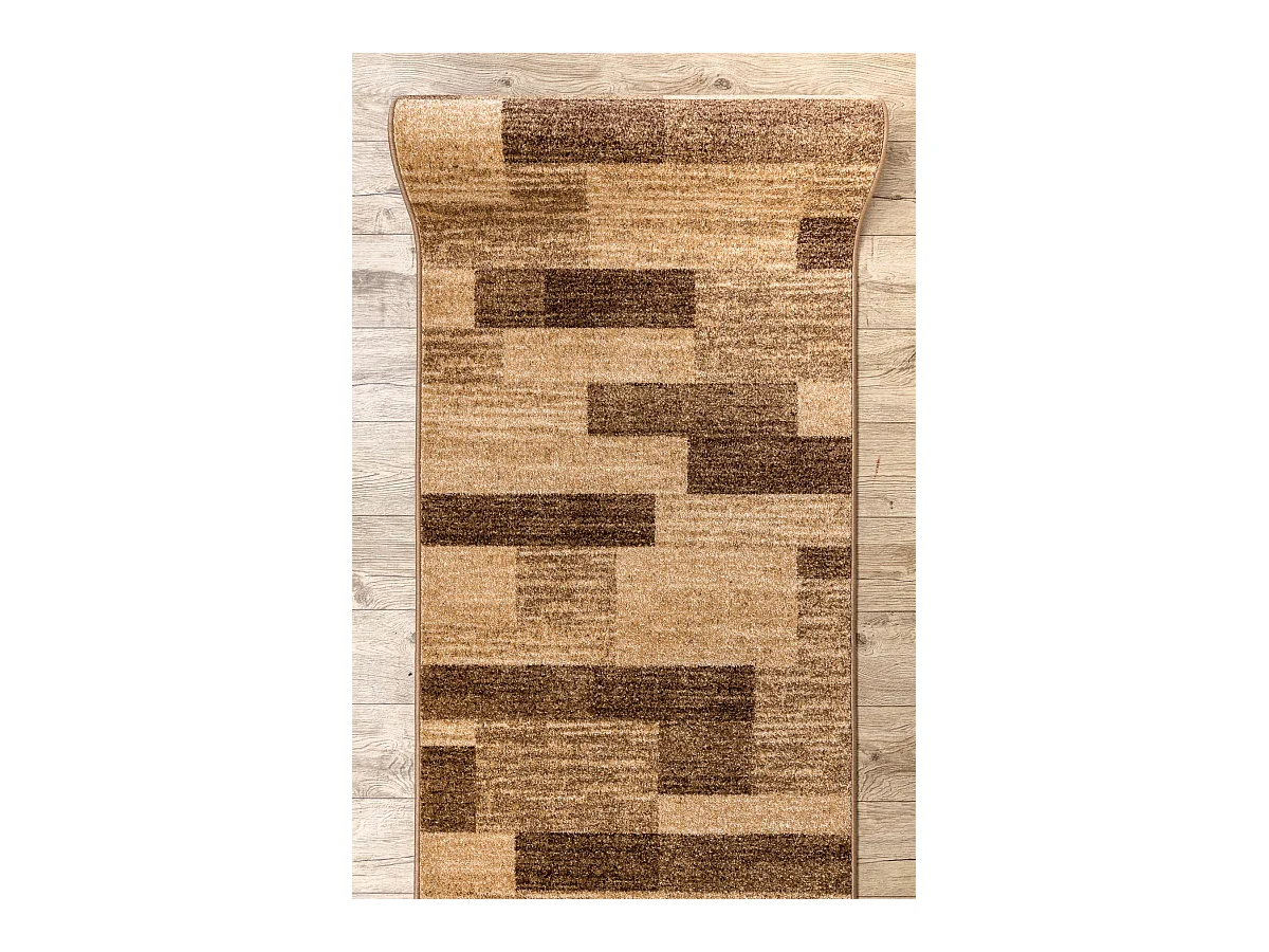 Tapis de couloir KARMEL Deski planches noix 100x340 cm