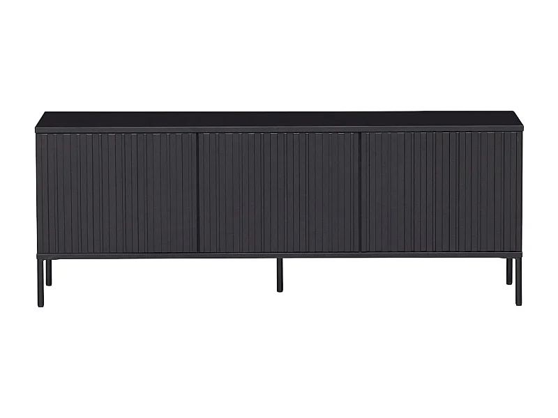 GRAVURE - TV-Möbel aus schwarzem Kiefernholz L150