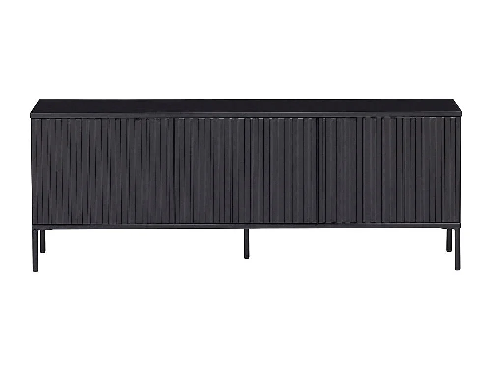 New Gravure - Meuble TV en bois L150cm - Noir