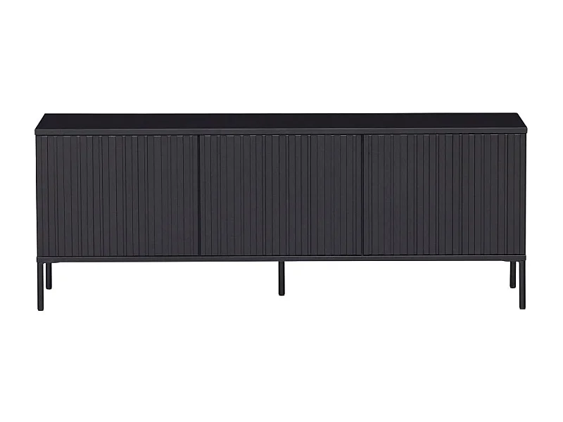 New Gravure - Meuble TV en bois L150cm - Noir