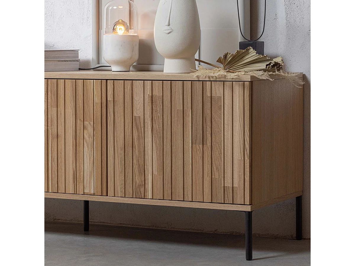 GRAVURE - Mobile TV in rovere naturale L150