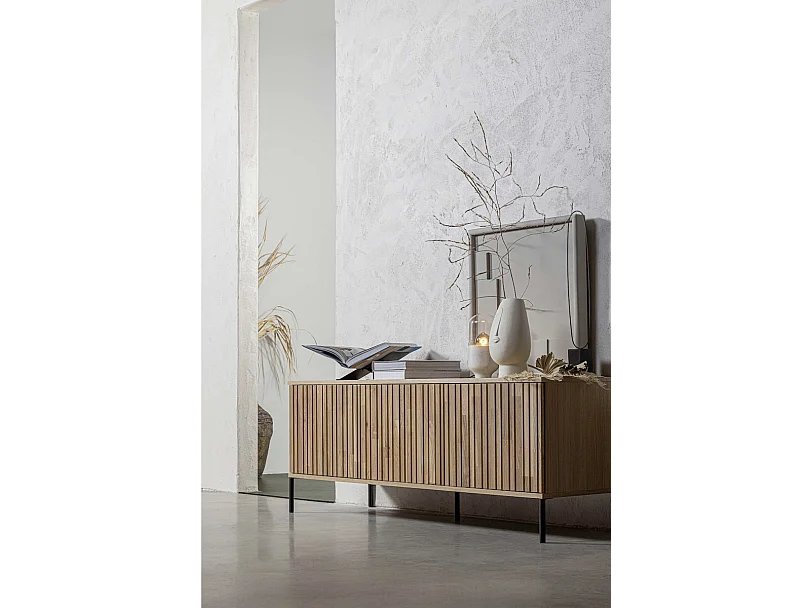 GRAVURE - Mobile TV in rovere naturale L150