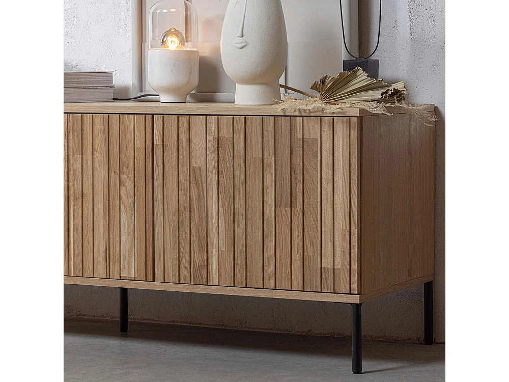 GRAVURE - Mobile TV in rovere naturale L150