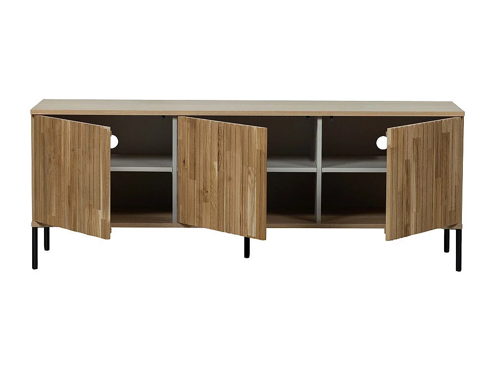 New Gravure - Meuble TV en bois L150cm - Bois clair