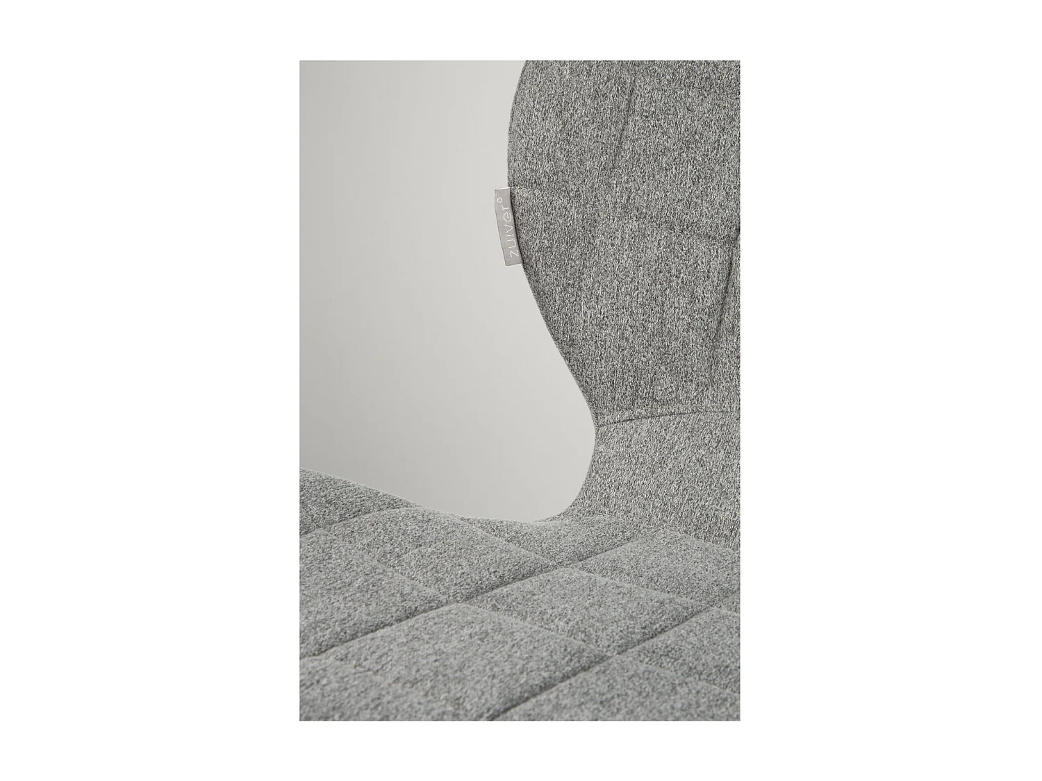 OMG - 2 chaises design en tissu gris confortables