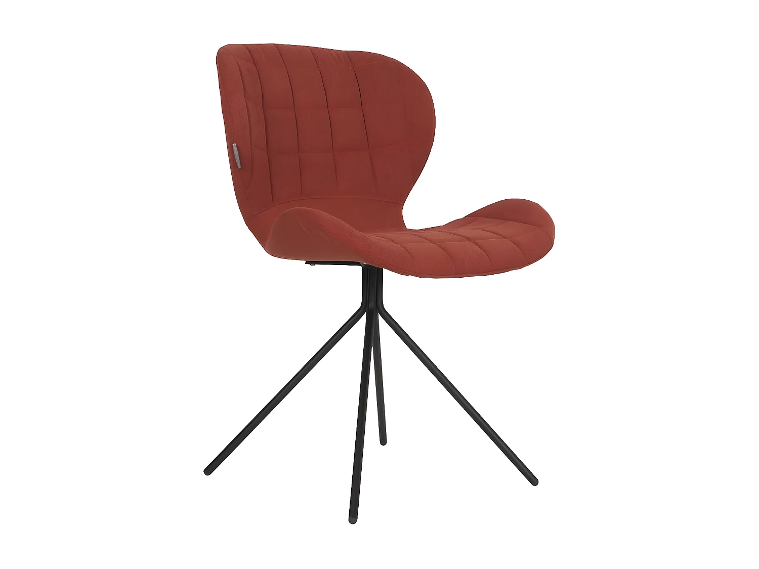 OMG - 2 chaises design en tissu orange