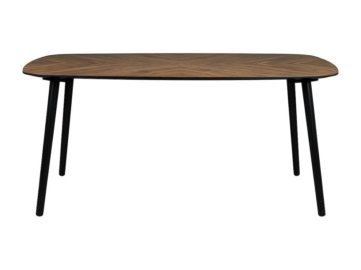 CLOVER - Table de repas ovale en bois noyer 165 cm