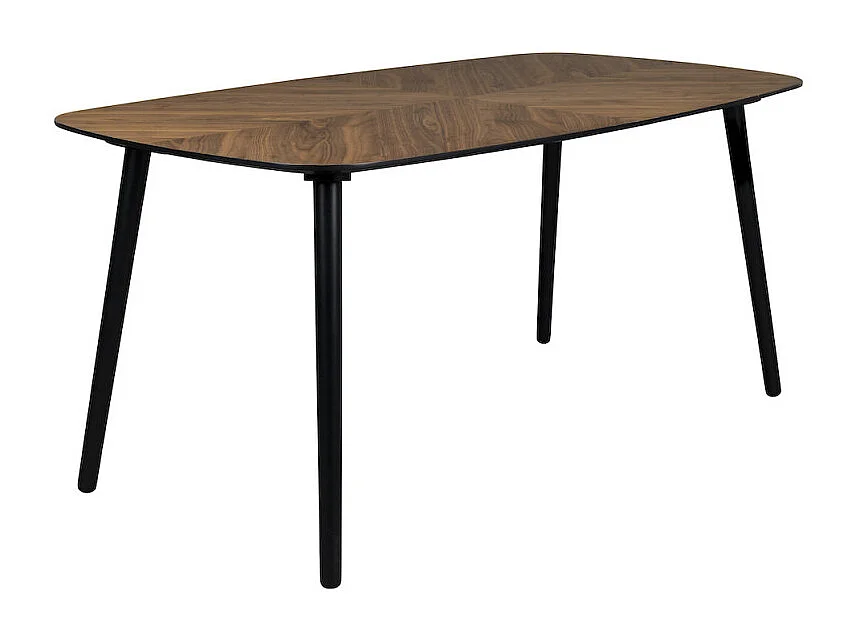 CLOVER - Table de repas ovale en bois noyer 165 cm