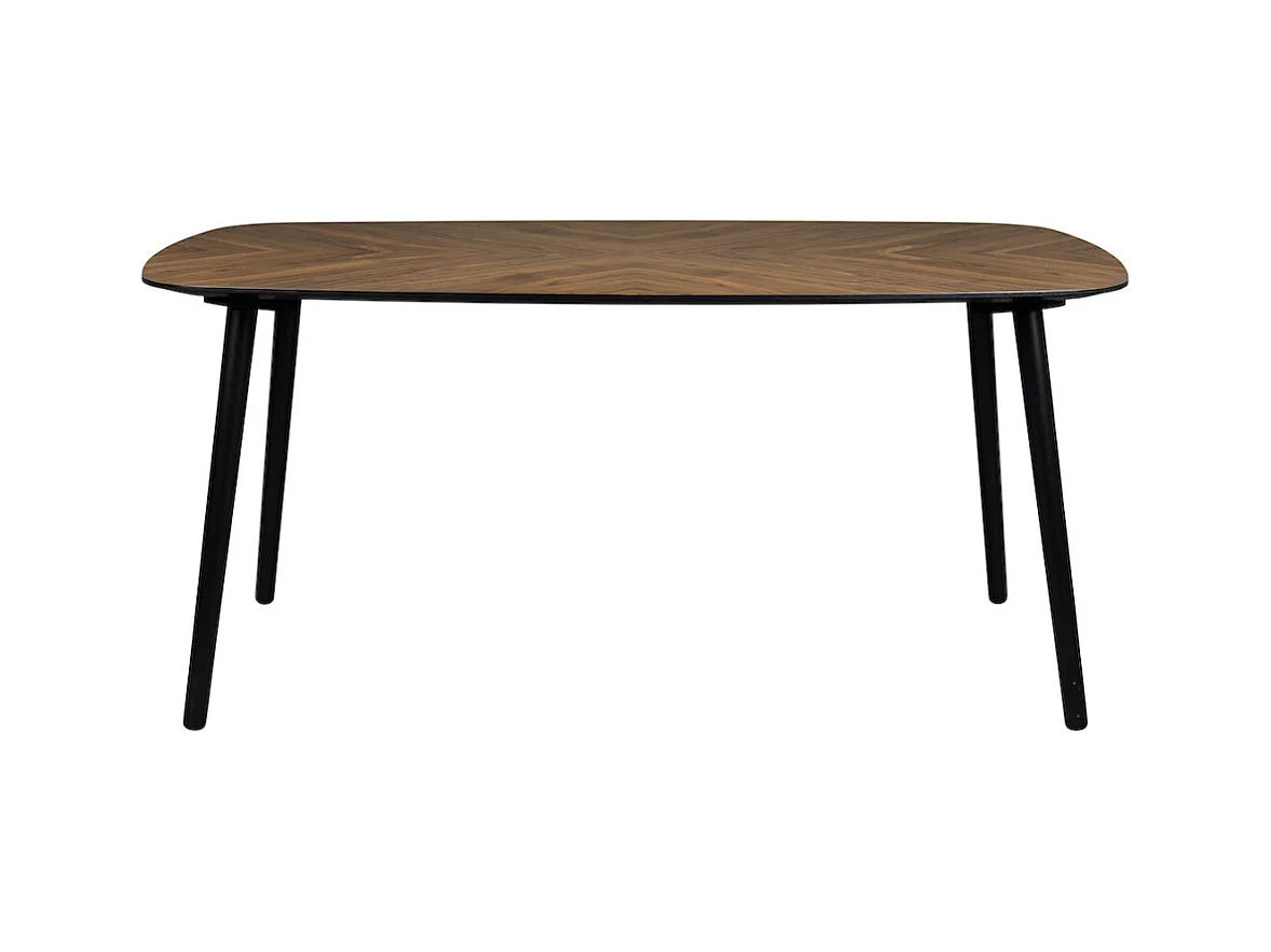 CLOVER - Table de repas ovale en bois noyer 165 cm